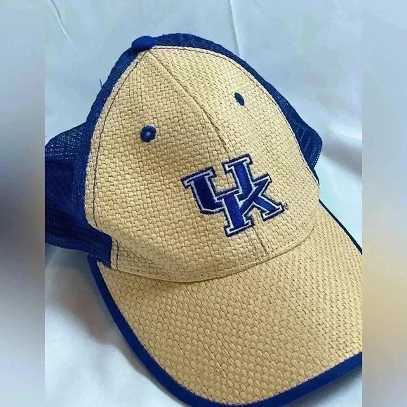 Kentucky Wildcats Snapback Hat NCAA Blue Rattan Adjustable Cap ￼UK Adult O/S - Picture 1 of 6
